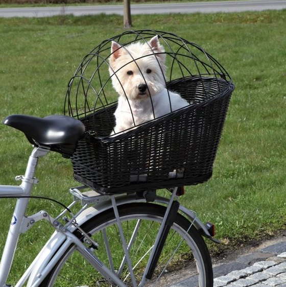 TRIXIE Koš pro psa na kolo 35 x 49 x 55 cm černý