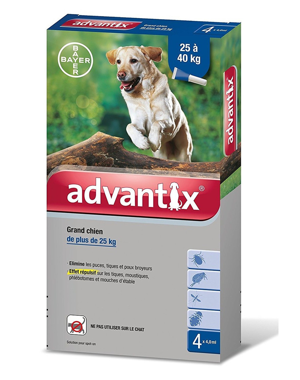 Přípravky Advantix účinně chrání vašeho psa před klíšťaty