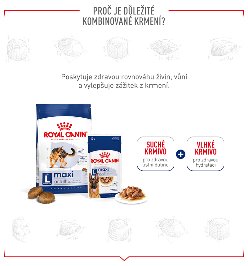 ROYAL CANIN Maxi Adult granule pro dospělé psy velkých plemen starší 15 měsíců
