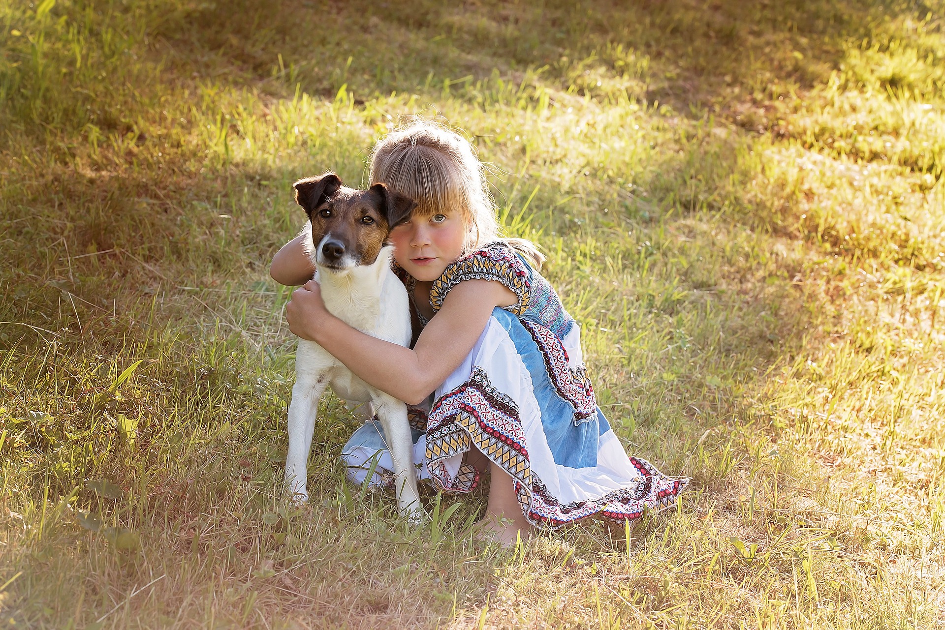 Pes a dítě nejlepší kamarádi