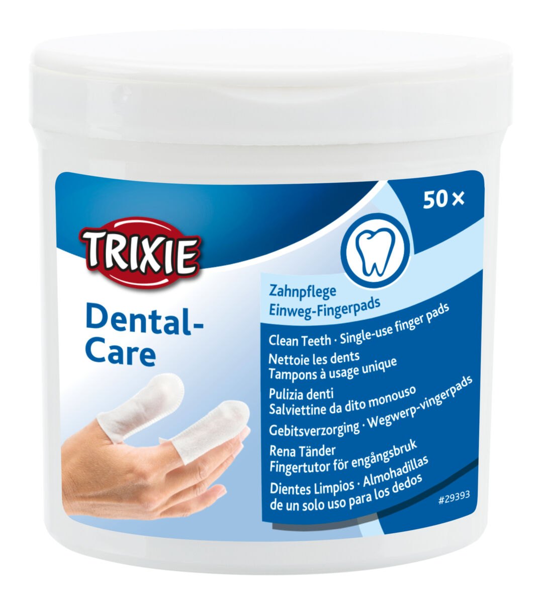 TRIXIE Dental Care jednorázové pečující návleky na prst 50 ks