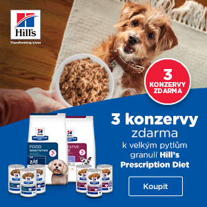 Akce HILL'S k velkým pytlům 3 konzervy ZDARMA