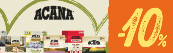 Akce ACANA sleva 10 % na krmivo 1,8 kg a 2 kg