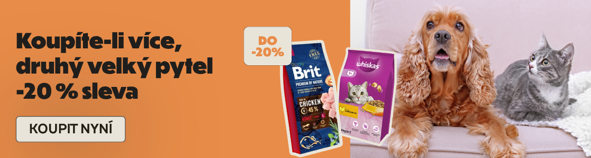 druhý pytel granulí o 20 % levněji