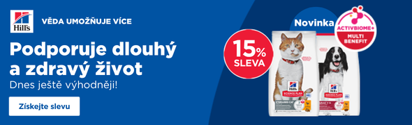 Akce HILL'S -15% na vybrané krmivo pro psy a kočky