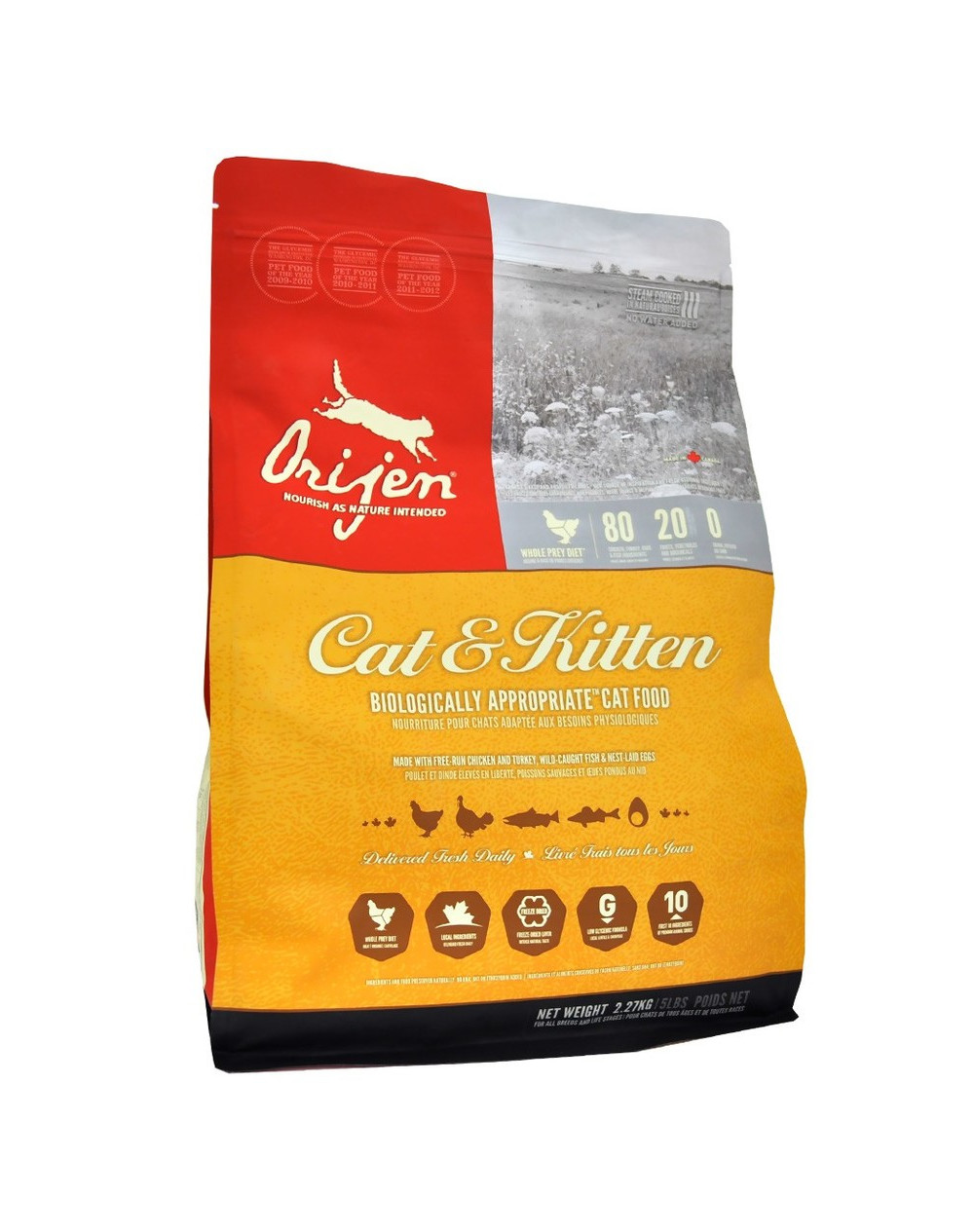 Krmiva pro kočky ORIJEN Cat and Kitten 340g - cena a recenze - ORIJEN