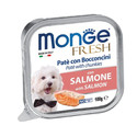 MONGE Dog Fresh paštika a kousky s lososem 100g