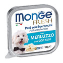 MONGE Dog Fresh paštika & kousky tresky 100g