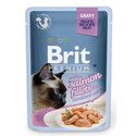 BRIT Premium Cat Fillets in Gravy for Sterilised Salmon 24 x 85g