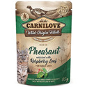 CARNILOVE Cat Pouch Pheasant & Raspberry Leaves 24 x 85g