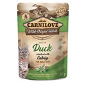 CARNILOVE Cat Pouch Duck Enriched & Catnip 24 x 85g