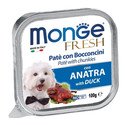 MONGE Dog Fresh paštika a kousky s kachnou 100g