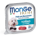 MONGE Dog Fresh Paštika & kousky s tuňákem 100g