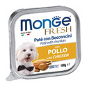 MONGE Dog Fresh Paštika a kousky s kuřecím 100g