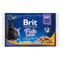 BRIT Cat Pouches Fish Plate  4x100g