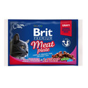 BRIT Sada kapsiček Cat Adult Meat Plate 4x100g
