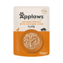 APPLAWS Kapsička pro kočky 70 g Kuřecí a játra