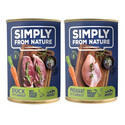 SIMPLY FROM NATURE Konzervy s bažantem a kachnou 400 g x 12ks