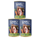 SIMPLY FROM NATURE Bažant s mrkví 3x 400 g konzervy pro psy