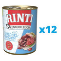 RINTI Kennerfleisch Drůbeží srdce 12 x 400 g