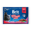 BRIT Sada kapsiček Cat Adult Meat Plate 4x100g