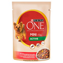 ONE Mini Active wołowina, ziemniaki w sosie 20 x 100 g dla psów aktywnych ras małych