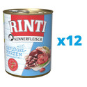RINTI Kennerfleisch Poultry hearts serca drobiowe 12 x 800 g