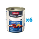 ANIMONDA GranCarno zestaw z wołowiną, węgorzem i ziemniakami 6 x 400 g