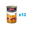 GranCarno zestaw z wołowiną i indykiem 12 x 400 g