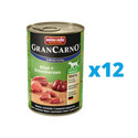 GranCarno zestaw z wołowiną i kaczymi sercami 12 x 400 g