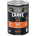 CRAVE konzerva 400 g - kuřecí a krůtí paštika (bezobilné, kompletní mokré krmivo pro dospělé psy)