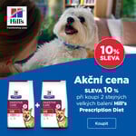 Akce HILL'S sleva 10 % při koupi 2 velkých pytlů