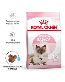 ROYAL CANIN Mother&Babycat granule pro březí nebo kojící kočky a koťata  od 1 do 4 měsíců 400g