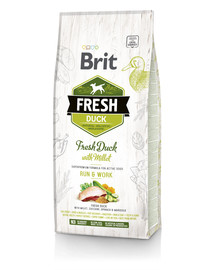 BRIT Fresh Duck & Millet Adult Run & Work 12 kg