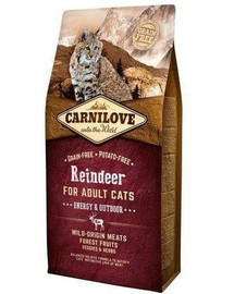 CARNILOVE Cat Reindeer for Adult Energy & Outdoor 2 kg