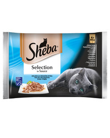 SHEBA Selectione rybí výběr ve šťáve 4 pack 4 x 85 g