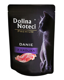 DOLINA NOTECI Prémiové krmivo z králičího masa pro dospělé kočky 85 g