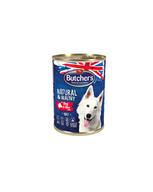 BUTCHER'S Natural&Healthy Dog Paté Hovězí s rýží 390 g