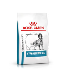 ROYAL CANIN Dog Hypoallergenic 14 kg + 20 x konzervy Hypoallergenic 200g