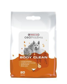 VERSELE-LAGA Oropharma Body Clean Cats & Dogs 20 ks čistících ubrousků