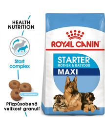 ROYAL CANIN Maxi Starter Mother&Babydog 2 x 15 kg granule pro březí nebo kojící feny a štěňata