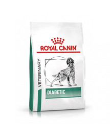 ROYAL CANIN Vet Dog Diabetic 12 kg + 12 x Diabetic 410 g konzervy