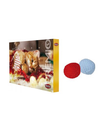 TRIXIE Adventní kalendář pro kočky PREMIO masové pochoutky + míček pro kočky