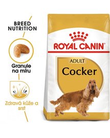 ROYAL CANIN Cocker Adult 2 x 12 kg granule pro dospělého kokršpaněla