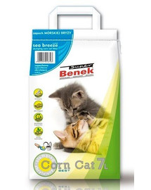 BENEK Super corn cat Kukuřičné stelivo mořský vánek 2 x 7l