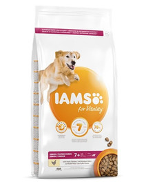 IAMS For Vitality Dog Senior Large Chicken 12 kg