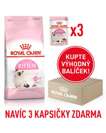 ROYAL CANIN Kitten 400g box + 3 kapsičkyb 85g zdarma