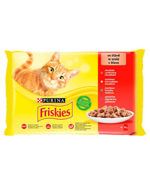 FRISKIES Meat Mix Multipack 4x85g mokré krmivo pro kočky