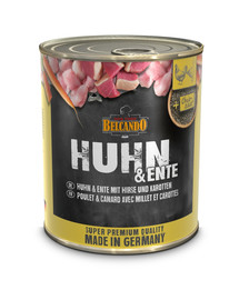 BELCANDO Kuře & kachna s prosem & mrkví 800 g
