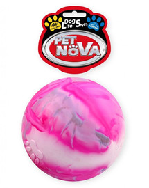 PET NOVA DOG LIFE STYLE Gumový míč, plovoucí, velikost 8 cm, vícebarevná vůně vanilky
